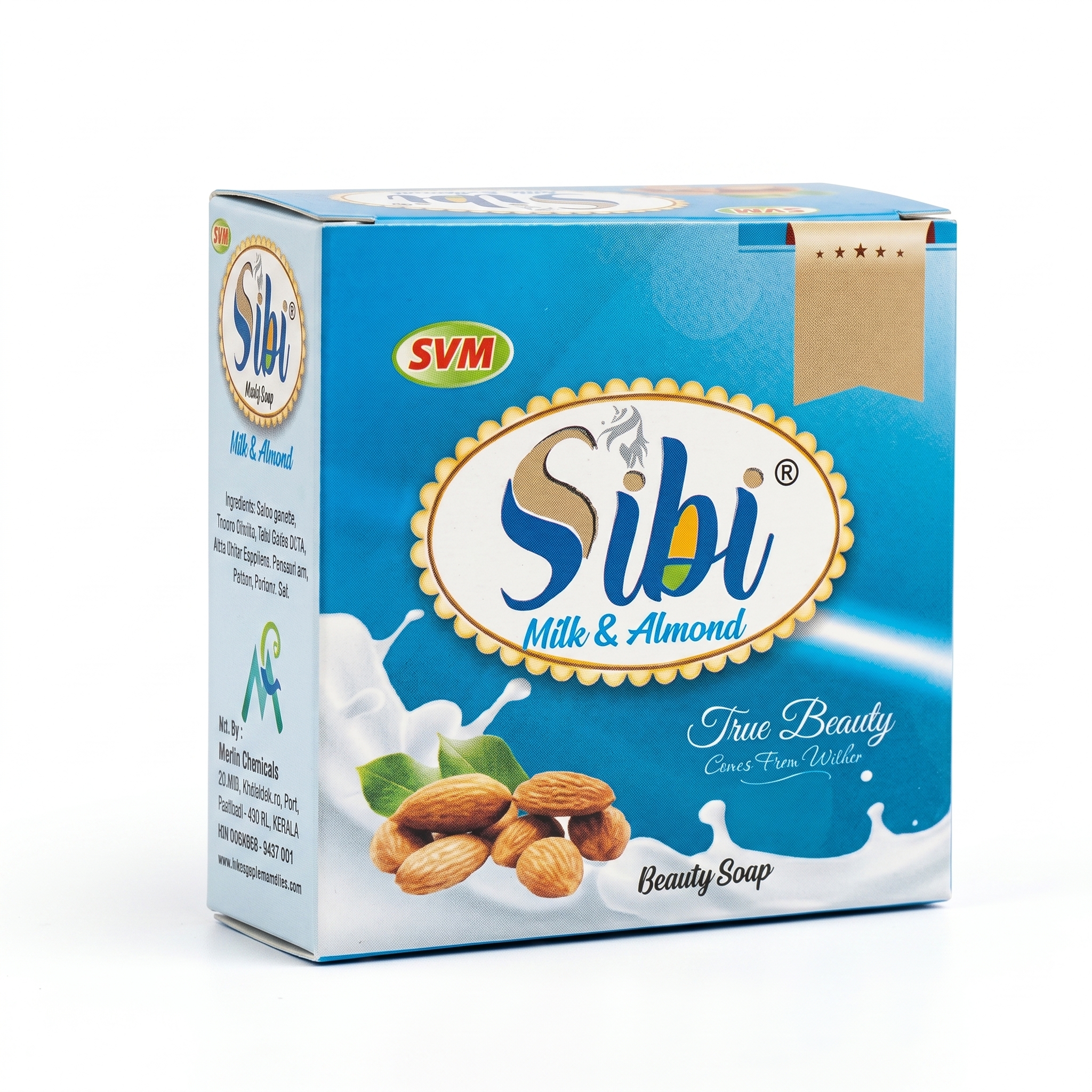 Sibi Plus Milk & Almond Beauty Soap