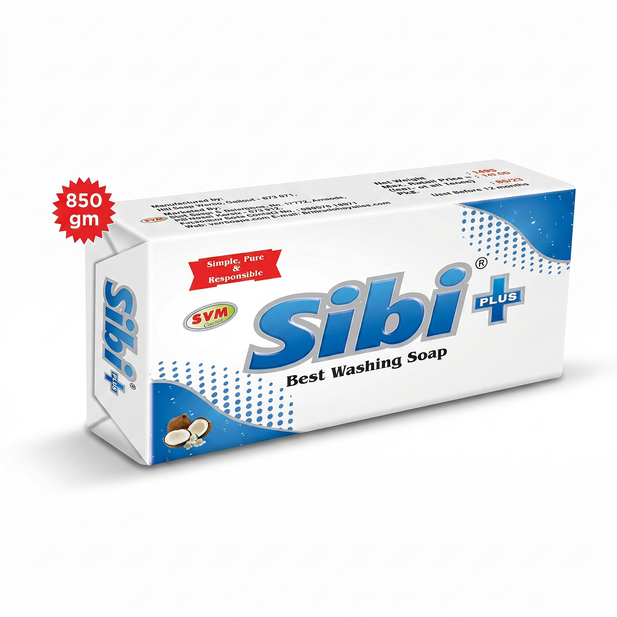 Sibi Plus Washing Soap - 850 g
