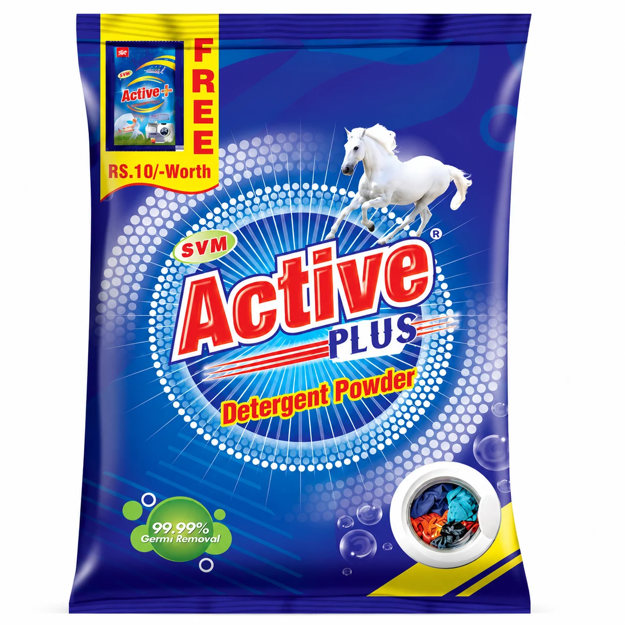 Active Plus Detergent Powder 1.75 kg - FREE Rs 10 sachet inside